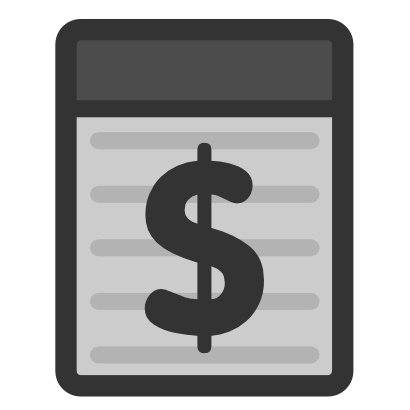 Download free grey dollar icon